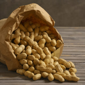 high-angle-peanuts-bag